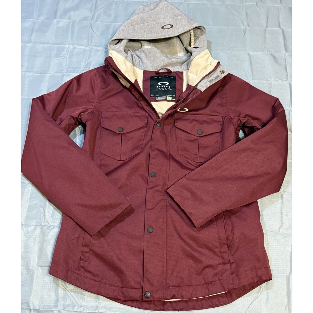 Oakley Biozone FN Dry 10K Ski Snowboarding Jacket Women’s Medium Maroon Red Coat